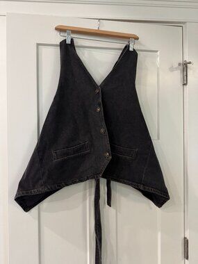 Denim Halter Top